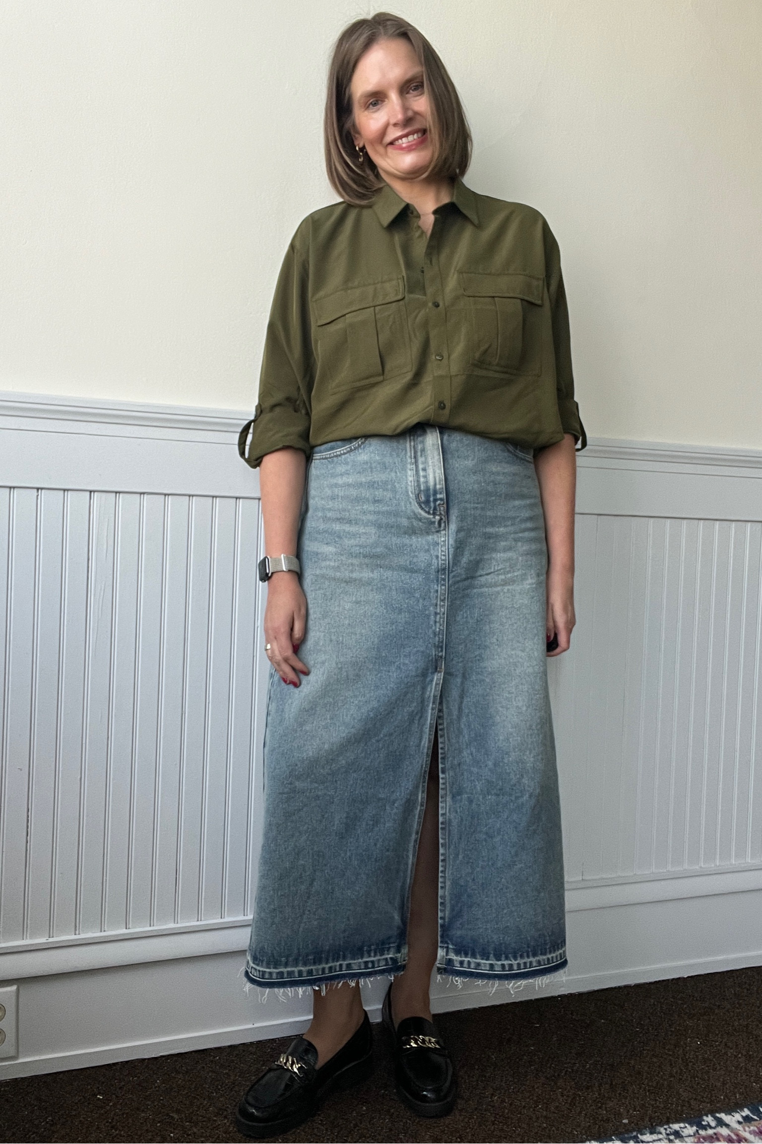 I have a feeling we will see a lot of this skirt this fall!

#LTKmidsize #LTKSeasonal #LTKover40