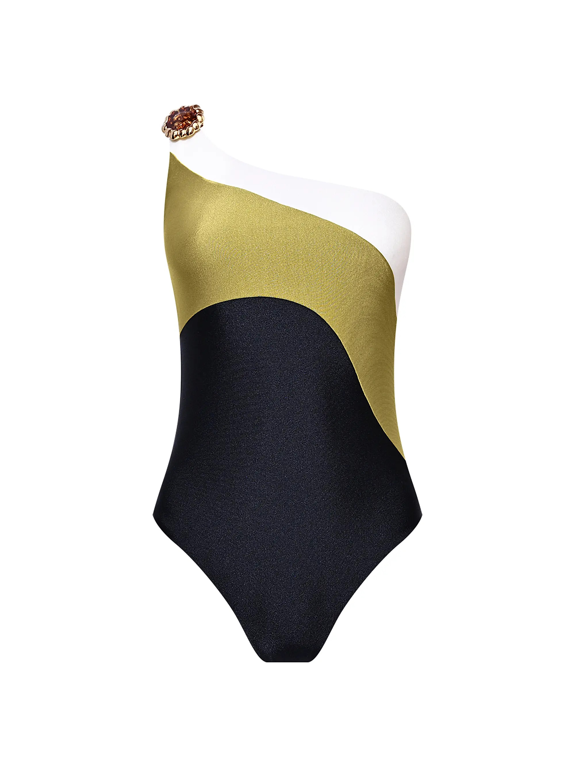 PatBO Jade One-Shoulder One-Piece Swimsuit | Saks Fifth Avenue | Saks Fifth Avenue