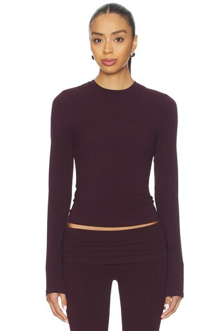 Cotton Jersey Long Sleeve T-shirt | Revolve Clothing (Global)