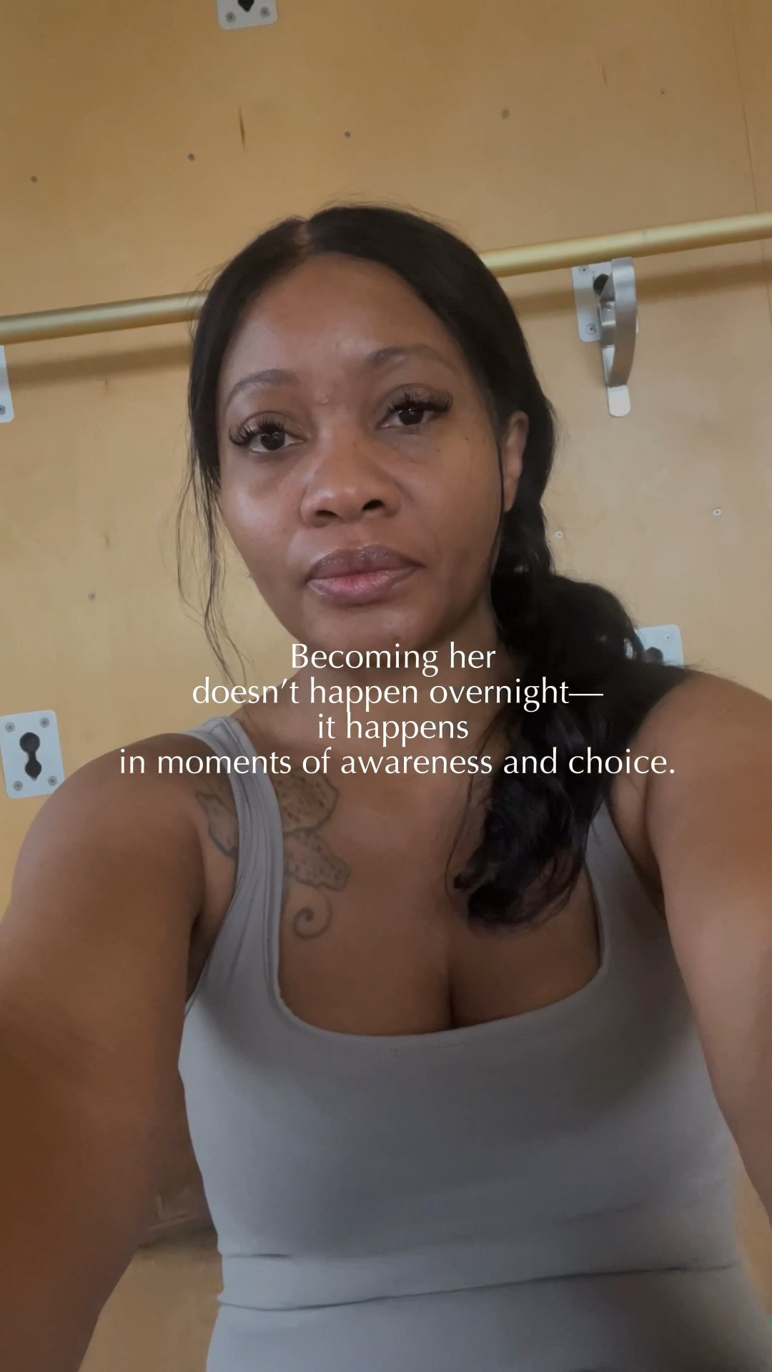 Allow yourself some grace ✨ 

Becoming her doesn’t happen overnight—it happens in moments of awareness and choice.

Pilates class. Fitness. Selfcare 

#LTKActive #LTKfitnessgoals #LTKselfcare