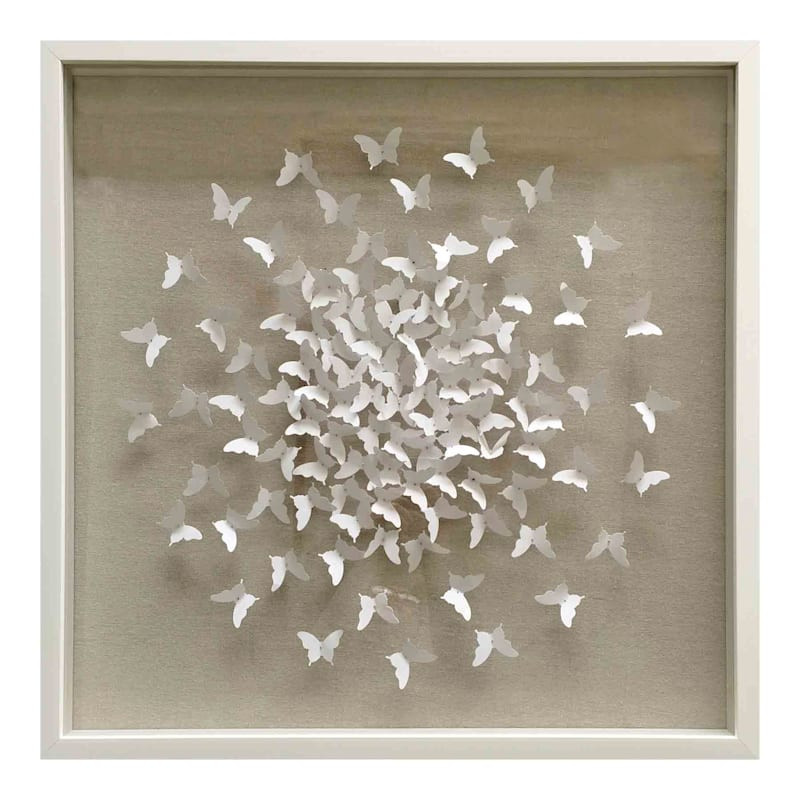 Glass Framed Butterfly Wall Art, 32" | At Home