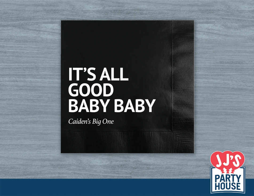 It's All Good Baby Bay Custom Personalized Beverage Napkins - Etsy | Etsy (US)