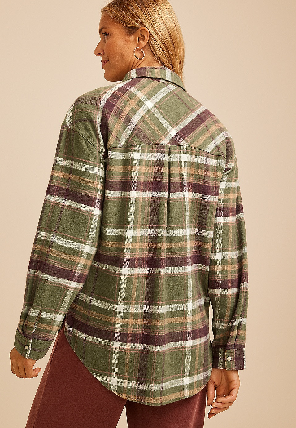 Cabin Plaid Button Down Shirt | Maurices