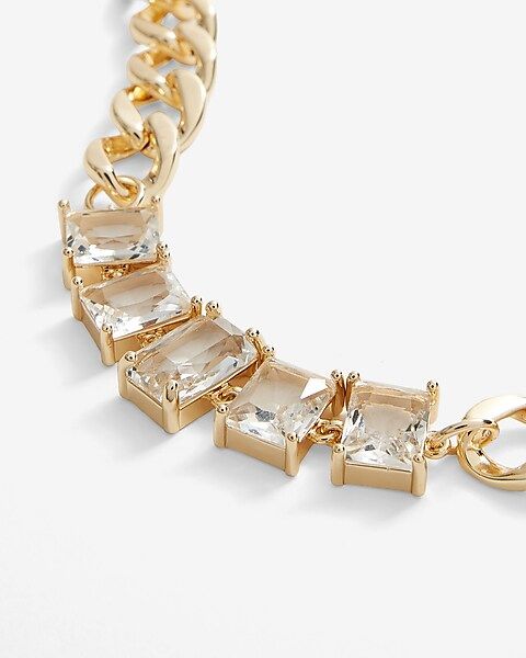Rhinestone Embellished Chain Bracelet | Express