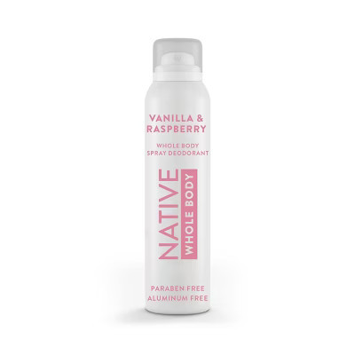 Native Whole Body Deodorant Spray - Vanilla & Raspberry - 3.5oz | Target