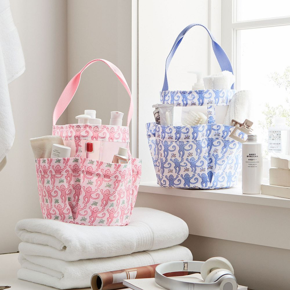 Roller Rabbit Monkey Shower Caddy | Pottery Barn Teen