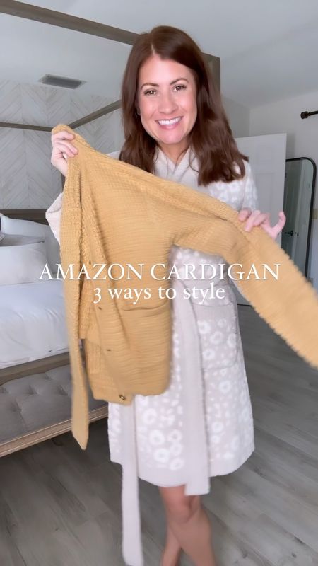 ✨Amazon Cardigan | Styled 3 Ways✨ Love this cardigan and how you can style it so many different ways! Great designer look for less! 

✨Follow me to see more Amazon finds and outfit ideas! ✨

Use code: 20US3YS6 for 20% off through 9/18

Wearing a size small and comes in tons of colors! 

#LTKSeasonal #LTKsalealert #LTKfindsunder50