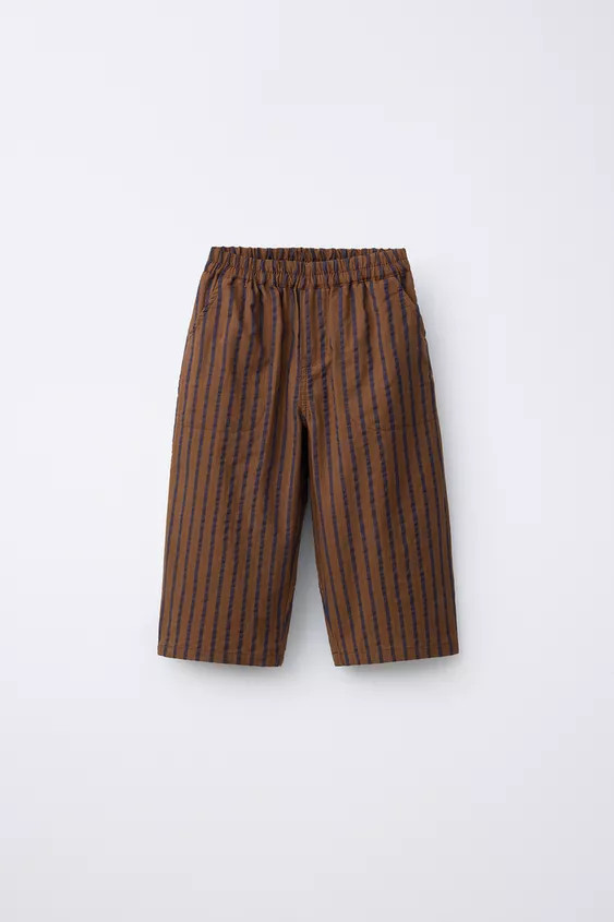 STRIPED BAGGY DENIM PANTS | Zara US