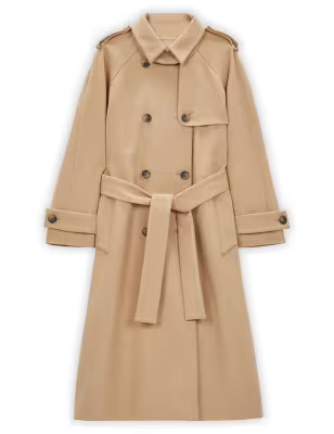 Belted Double Breasted Mac with Wool | Albaray | M&S | Marks & Spencer (UK)