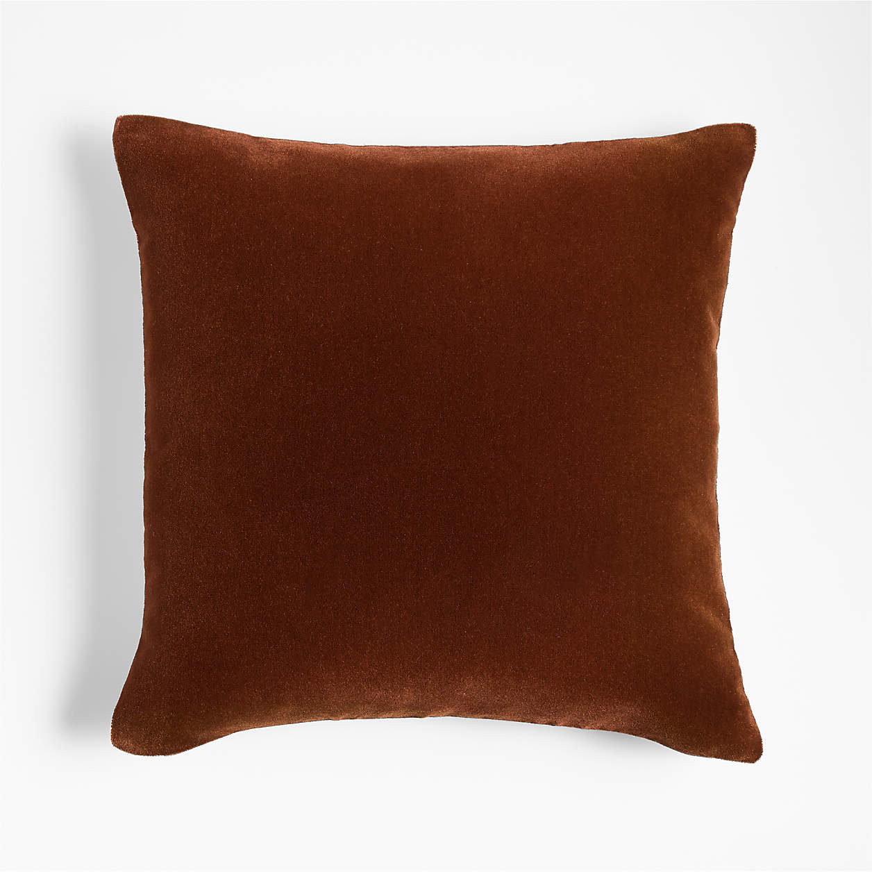 Faux Mohair Recycled 20"x20" Ocher Throw Pillow with Feather Insert + Reviews | Crate & Barrel | Crate & Barrel