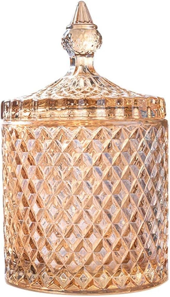 Rainie Love Home Basic Food Storage Organization Set-Crystal Diamond Faceted Jar with Crystal Lid... | Amazon (US)