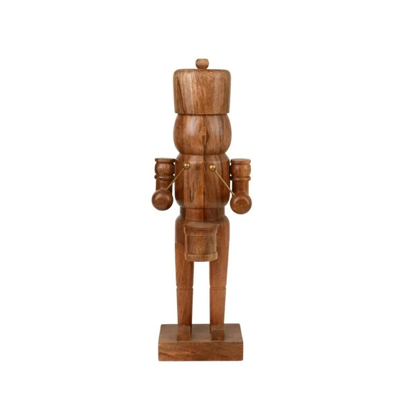 Wood Decorative Drummer Nutcracker, Dark Brown, 23.5", by Holiday Time | Walmart (US)