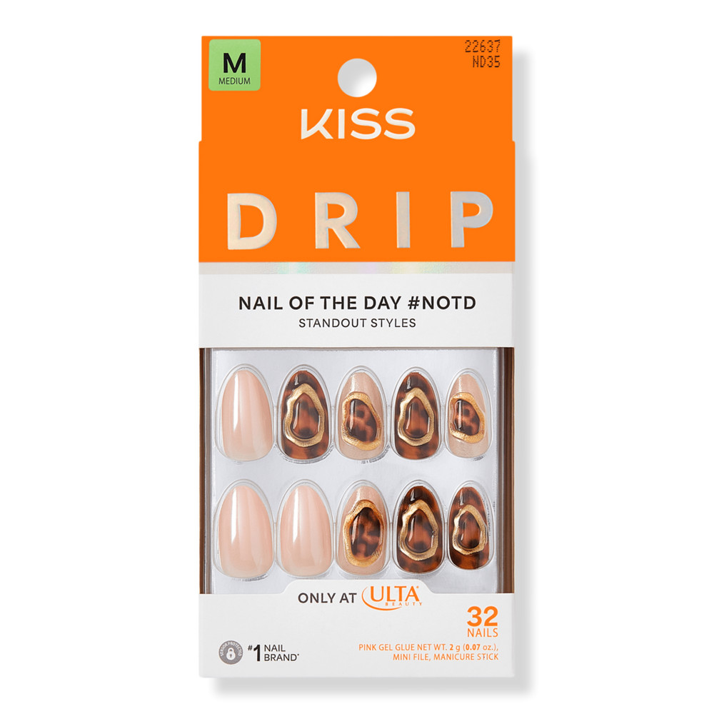 Kiss Drip Medium Press On Nails - Lively Whisper | Ulta