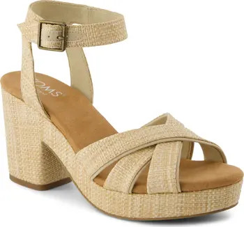 TOMS Majorca Ankle Strap Platform Sandal (Women) | Nordstrom | Nordstrom