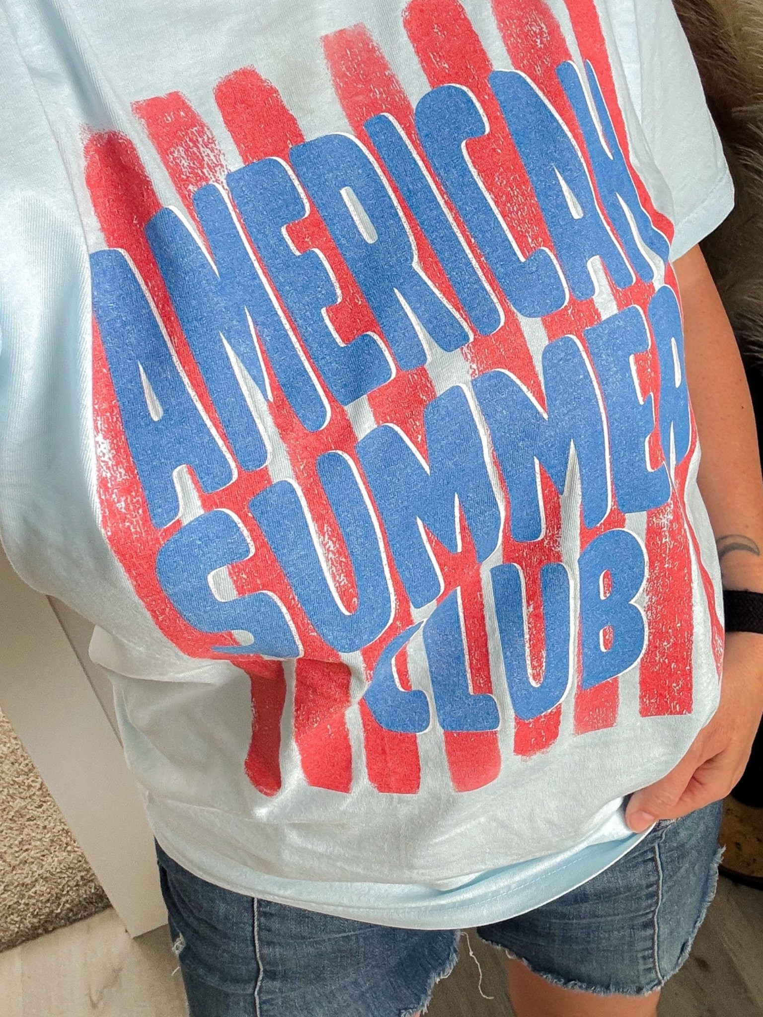 🚨30% off
Saddle up for summer in this adorable patriotic graphic tee! Pair it with your favorite denim shorts, jeans, or leggings for backyard BBQs, fireworks, rodeos, country concerts, Memorial Day, and all your Fourth of July celebrations. Comfortable, casual, and effortlessly cute—this is the kind of graphic tee you’ll reach for all season long! ❤️🤍💙
I got a size M for larger chest, but could have done a small.

#PatrioticStyle #FourthOfJulyOutfit #AmericanaStyle #WesternFashion #CowgirlStyle #CountryConcertOutfit #SummerStyle #GraphicTeeLove #RedWhiteAndBlue #USAStyle #PatrioticOutfit #MemorialDayStyle #CowboyBoots #WesternChic #CasualSummerOutfit #SummerFashionFinds #LTKFashion #LTKStyle #LTKSummer #WeekendStyle #CountryGirlStyle #TrendyGraphicTees #OOTDInspiration #ShopTheLook #ViralFashionFinds

patriotic graphic tee • patriotic t shirt women • 4th of july shirt • americana graphic tee • western patriotic shirt • cowboy boots graphic tee • patriotic western outfit • red white and blue shirt • memorial day outfit • fourth of july outfit women • country concert outfit • cowgirl graphic tee • western fashion women • oversized patriotic tee • summer graphic tee • casual summer outfit • trendy patriotic clothing • americana fashion • western style shirt • rodeo outfit women • country girl fashion • patriotic boutique clothing • cute graphic tees for women • holiday weekend outfit • july 4th apparel
@Mountain Moverz

#LTKootd #LTKSaleAlert #LTKSeasonal