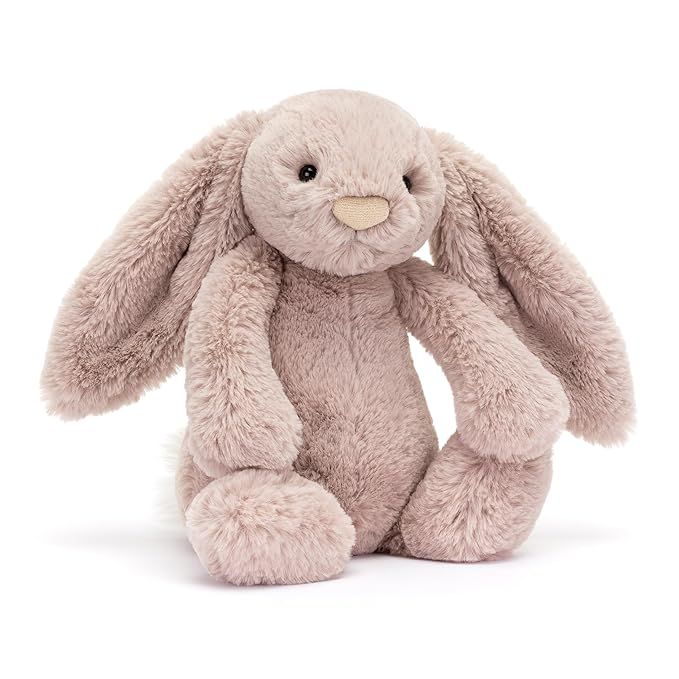 Jellycat Bashful Luxe Rosa Bunny Stuffed Animal Plush, Medium | Amazon (US)