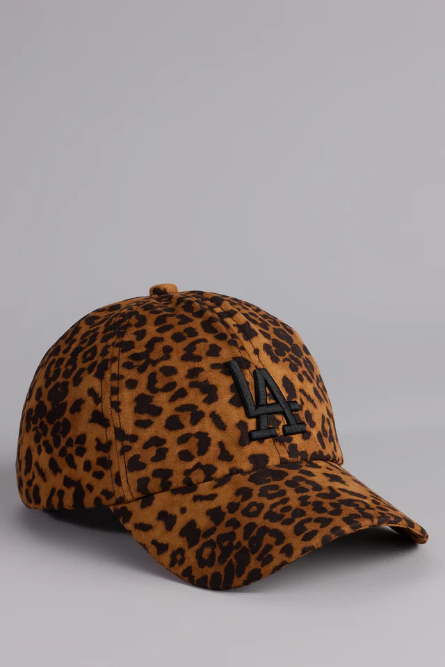 Wild Side Leopard LA Baseball Cap | Windsor Stores