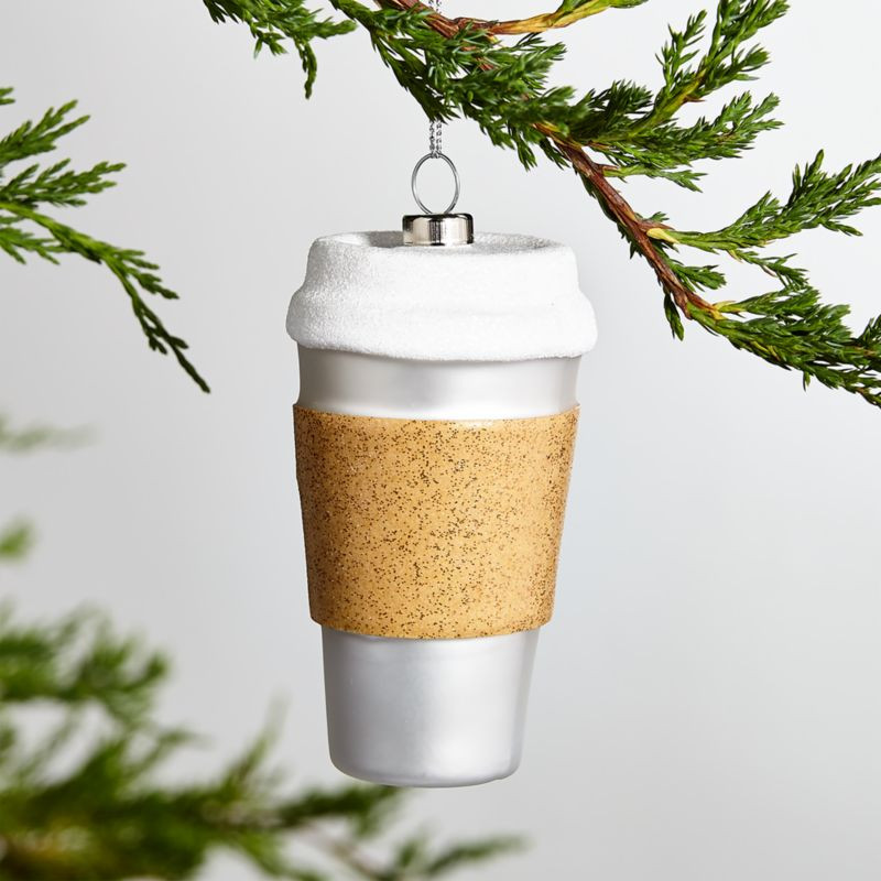 To-Go Coffee Cup Ornament + Reviews | Crate and Barrel | Crate & Barrel