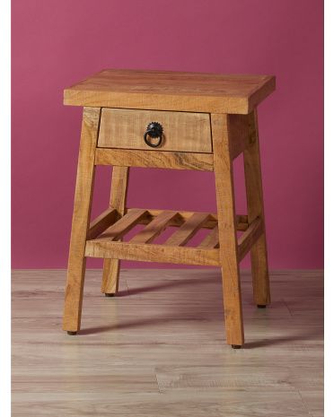 24in Solid Wood Accent Table | HomeGoods