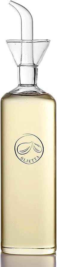 Olietta Glass Non Drip Leak Proof No Mess Oil Dispenser and Vinegar Cruet Pourer for Kitchen 17oz... | Amazon (US)