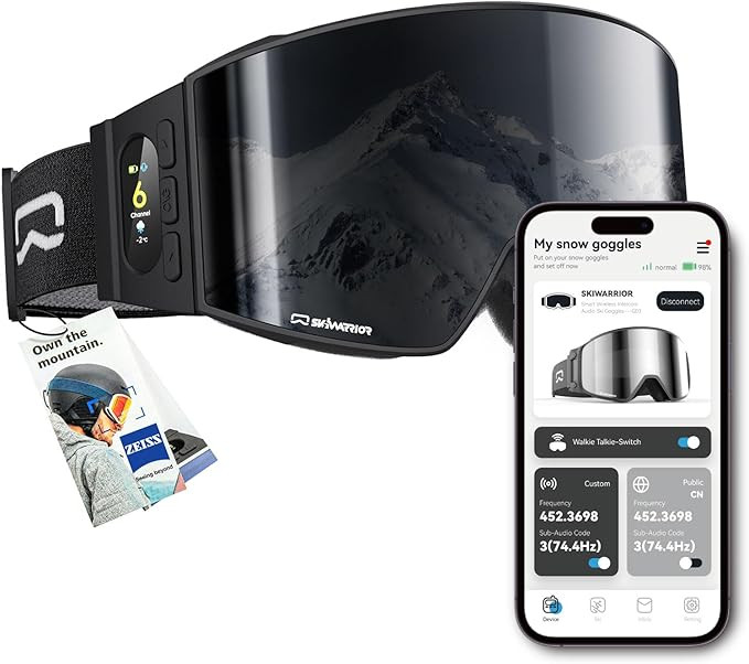 Bluetooth Smart Ski Goggles with Walkie-Talkie for Adult-Anti Fog Snowboard Goggles with Play Mus... | Amazon (US)