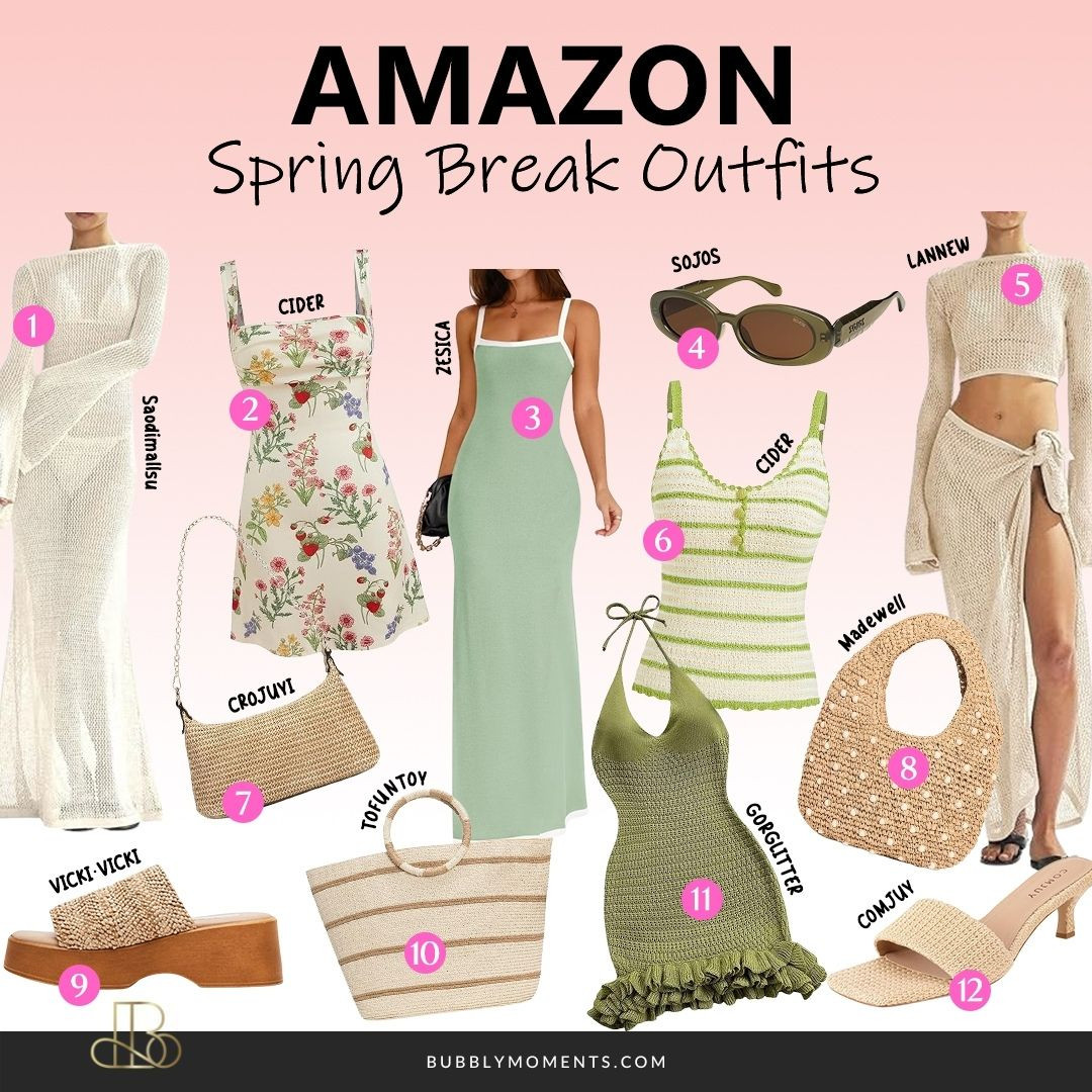 Spring break is calling, and these women’s outfits are ready to go wherever your plans take you 🌴 From beach walks and poolside lounging to brunch dates and sunset dinners, these spring break looks are all about effortless style, comfort, and confidence. Think flowy dresses, lightweight layers, trendy sets, chic swim cover-ups, and easy everyday pieces you can mix and match all trip long. These outfits are perfect for warm weather, travel days, and creating cute vacation photos without overthinking your look. Whether you’re heading to a tropical getaway, a city escape, or a relaxed staycation, these spring break outfit ideas make packing simple and stylish. Save this post for outfit inspiration, tap to shop your favorites, and refresh your spring wardrobe with pieces you’ll reach for again and again. These looks are versatile, on-trend, and perfect for women who want to look put-together while still feeling comfortable and carefree all season long.
#LTKBeauty #LTKootd #LTKTravel #springbreakoutfits #springbreakstyle #vacationoutfits #womenfashion #springfashion #resortwear #vacationstyle #traveloutfits #springoutfits #amazonfashion #amazonfinds #outfitinspo #styleinspo #womensstyle #beachoutfits #vacationvibes #springwardrobe #trendingfashion 

 