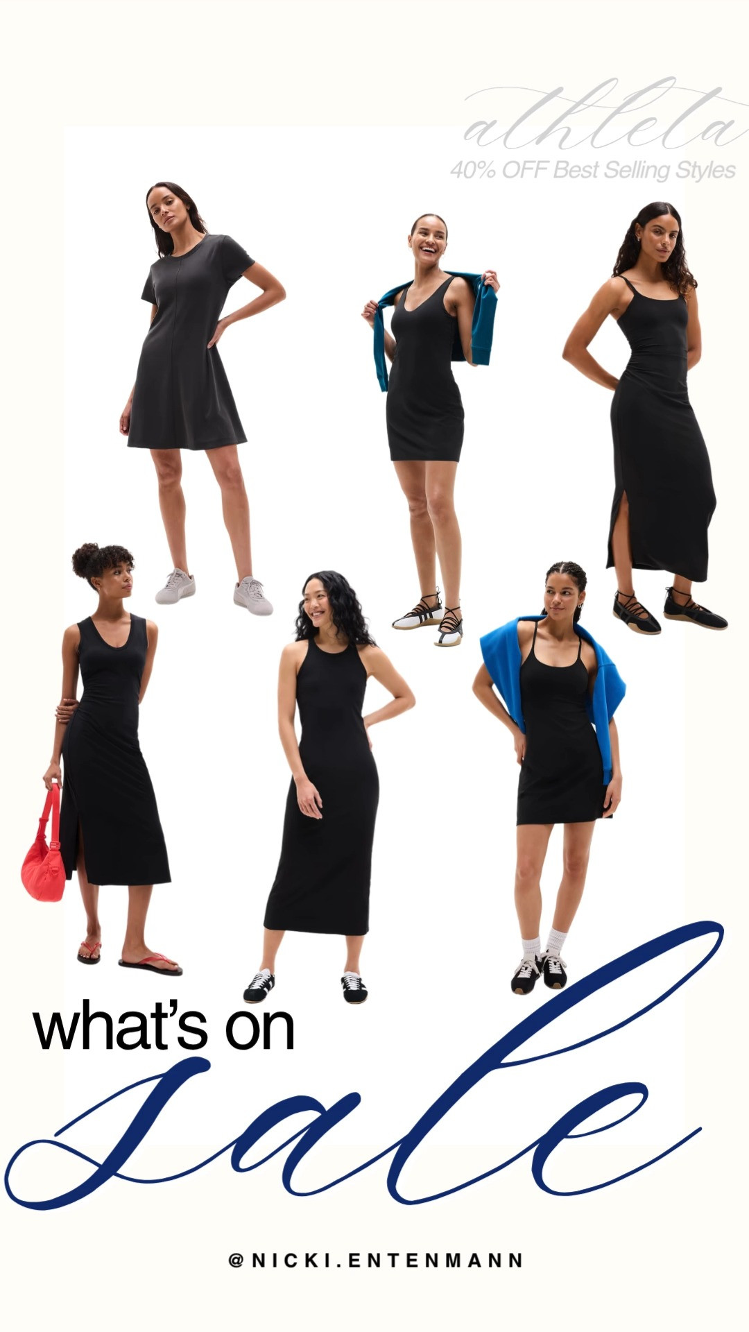 Save 40% on top best-selling styles at Athleta with this chic athletic dress collection. The edit features versatile black midi dresses, tank mini dresses, high-neck fitted styles, and casual t-shirt dresses. Pop bright teal or cobalt blue sweaters over your shoulders and pair with sneakers for an easy preppy-casual look.

#athleta #athletastyle #whatsonsale #activewear #athleisure #preppycasual #athleticdresses 

 #LTKfitnessgoals #LTKActive #LTKSaleAlert
