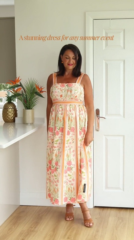 A very feminine soft dress l, perfect for summer events. 

Thick straps so bra friendly, drop empire waist and soft material.  

Earrings are from my personal website at Fiorella Earrings

#LTKuk #LTKmidsize #LTKsummer