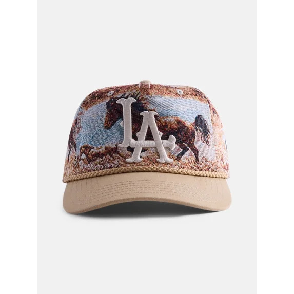 No Boundaries Graphic LA Baseball Cap, Beige, Men's | Walmart (US)