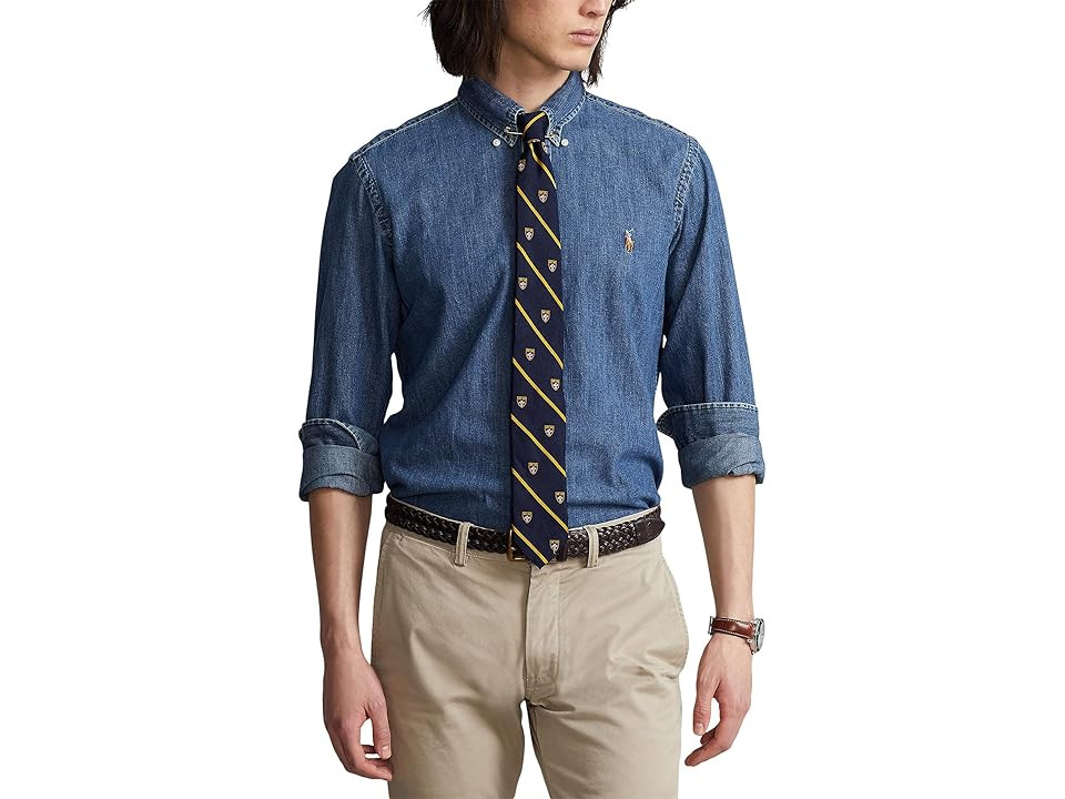 Polo Ralph Lauren Chambray Sport Shirt (Denim) Men's Clothing | Zappos