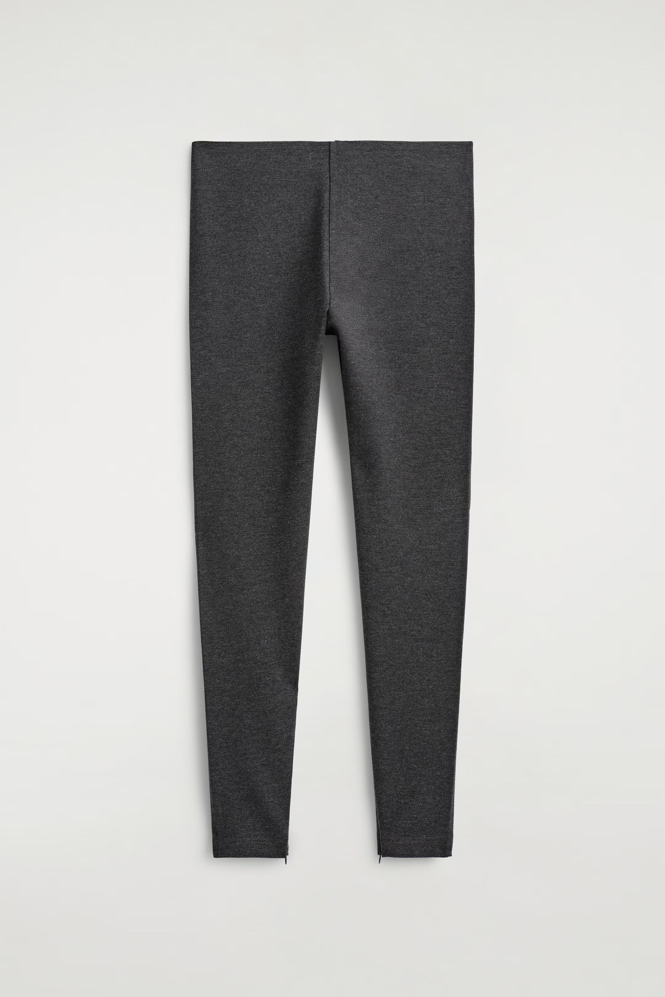 ZIPPED-CUFF LEGGINGS - DARK-GREY MÉLANGE | COS GB | COS UK