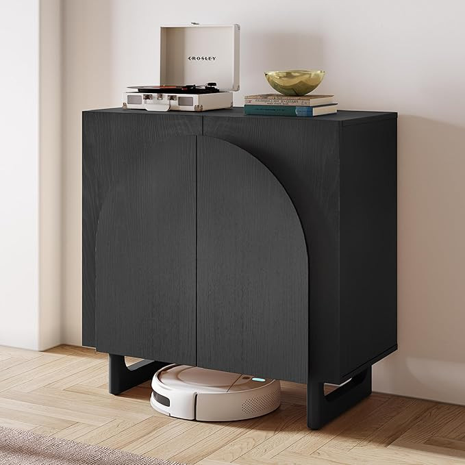 Mid-Century Modern Arched Door Wooden Storage Cabinet - Versatile, Buffet and Media Console with ... | Amazon (US)