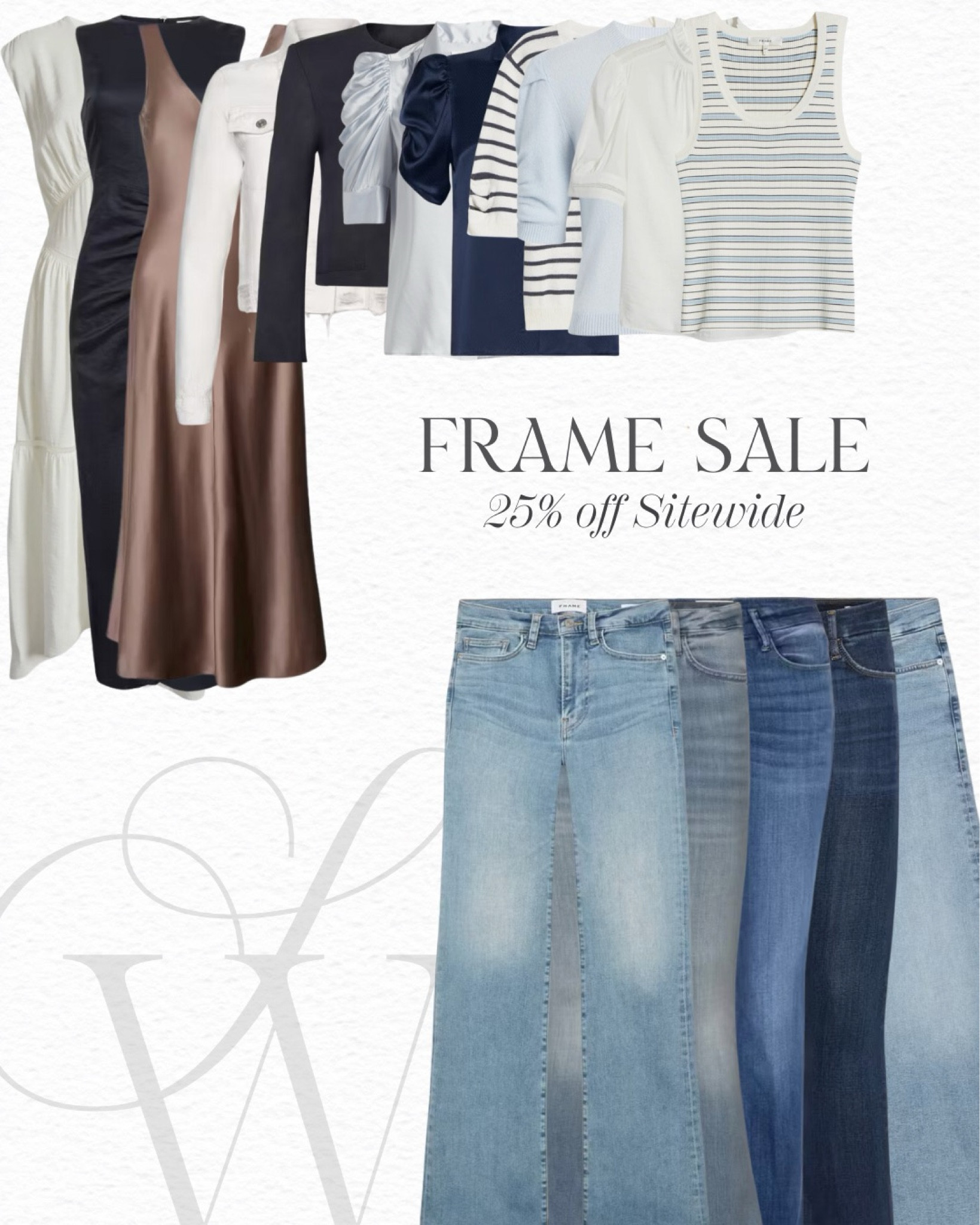 FRAME SALE - Some of my all time favorite pieces are on sale including jeans, sweaters, the Gillian blouse and so much more. 

#LTKsalealert #LTKover40 #LTKSeasonal