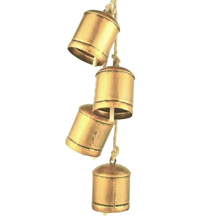 Rustic Metal Cow Bell Christmas Bells Hanging Bells Wind Chimes for Party Christmas Wedding  Gold... | Walmart (US)