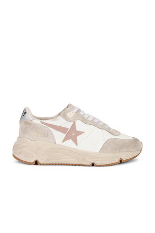 Golden Goose Running Sneaker in White, Seed Pearl, & Silver from Revolve.com | Revolve Clothing (Global)