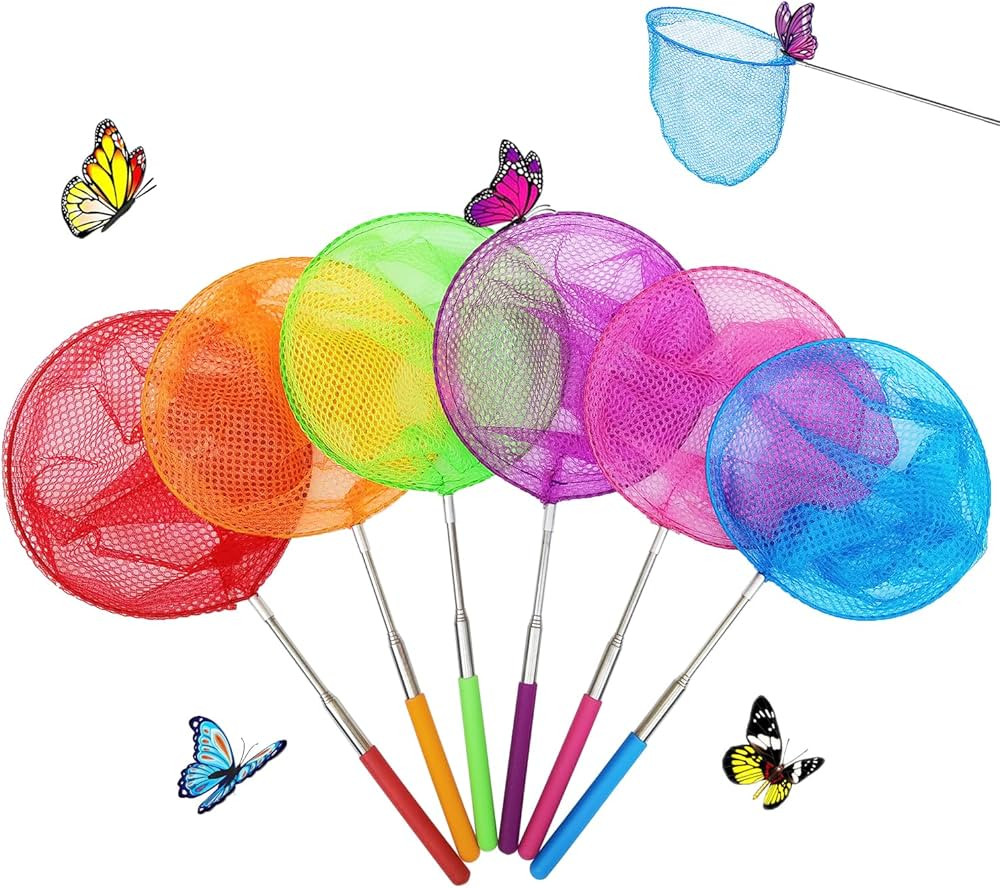 Insect Catching Nets, Telescopic Stainless Steel Pole, Fishing Nets,Butterfly Nets, Nature Explor... | Amazon (US)