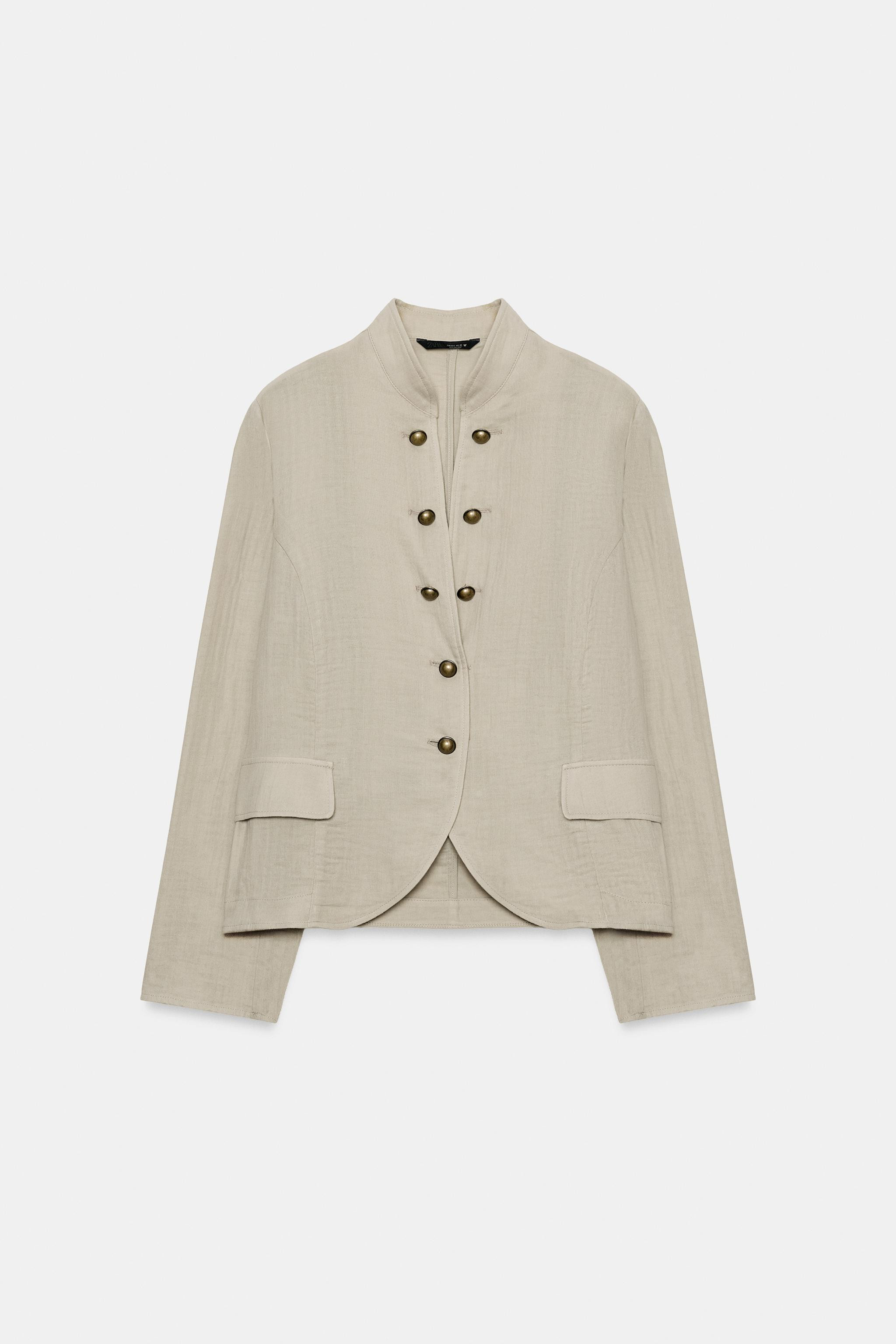 RUSTIC BUTTONED BLAZER | Zara US