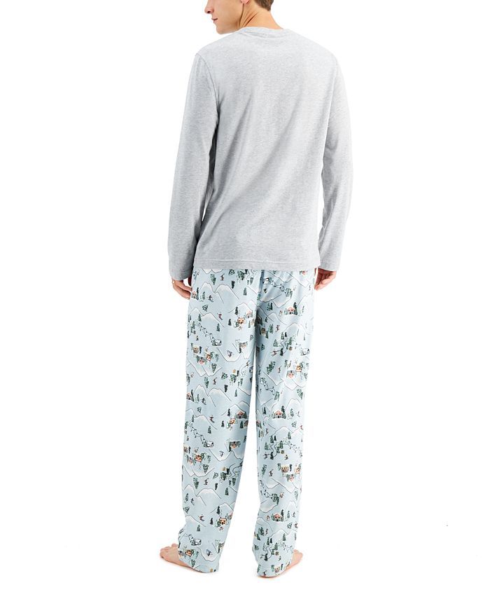Family Pajamas Matching Men's Ski Mountain Family Pajama Set, Created for Macy's & Reviews - Paja... | Macys (US)