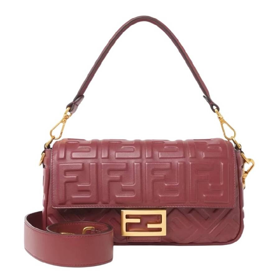 Embossed Ff Motif Medium Baguette Shoulder Bag | Jomashop.com & JomaDeals.com