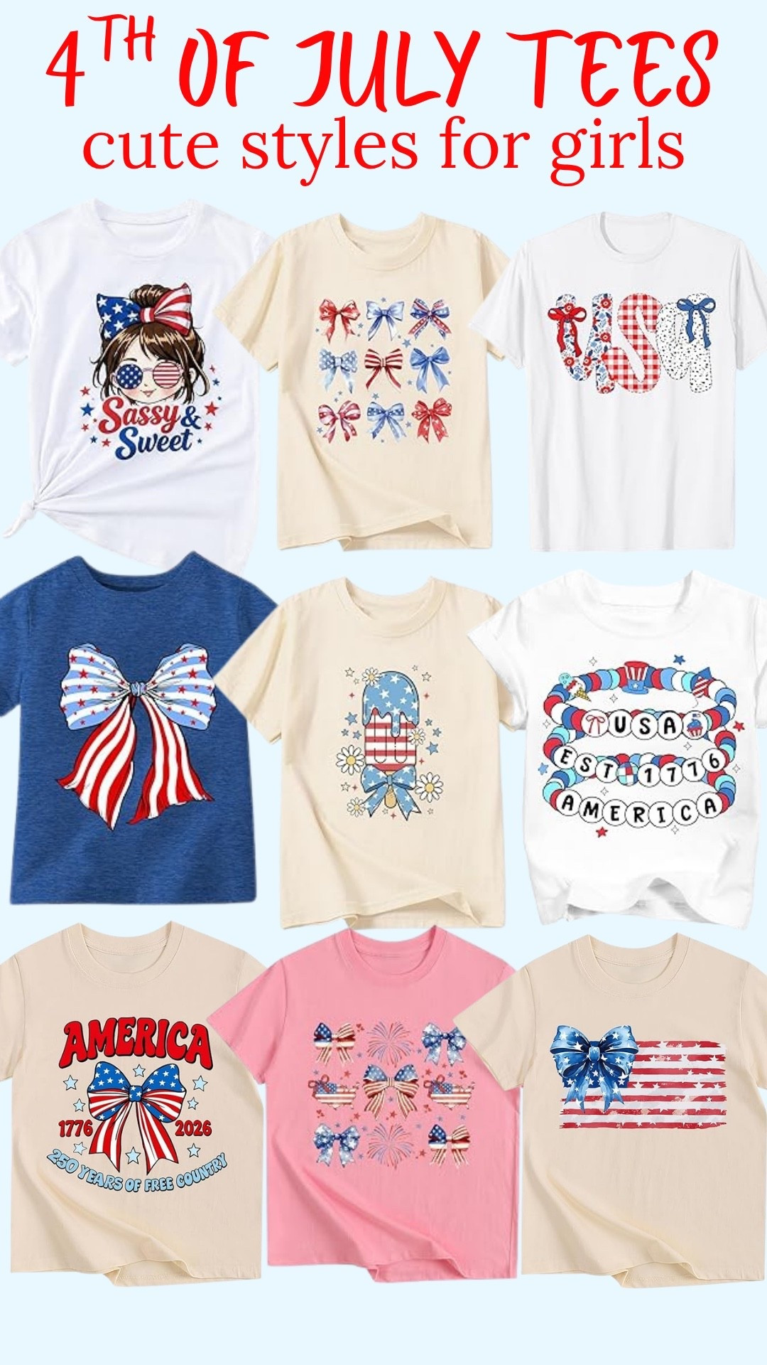 4th of July tees for girls

#LTKKids
