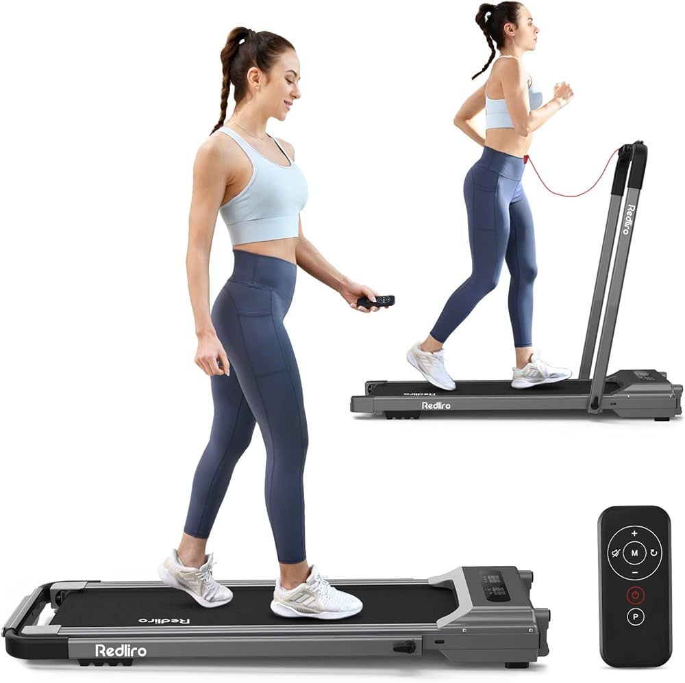 REDLIRO Under Desk Treadmill 2 in 1 Walking Pad, Portable, Folding, Electric, Motorized, Walking ... | Amazon (US)