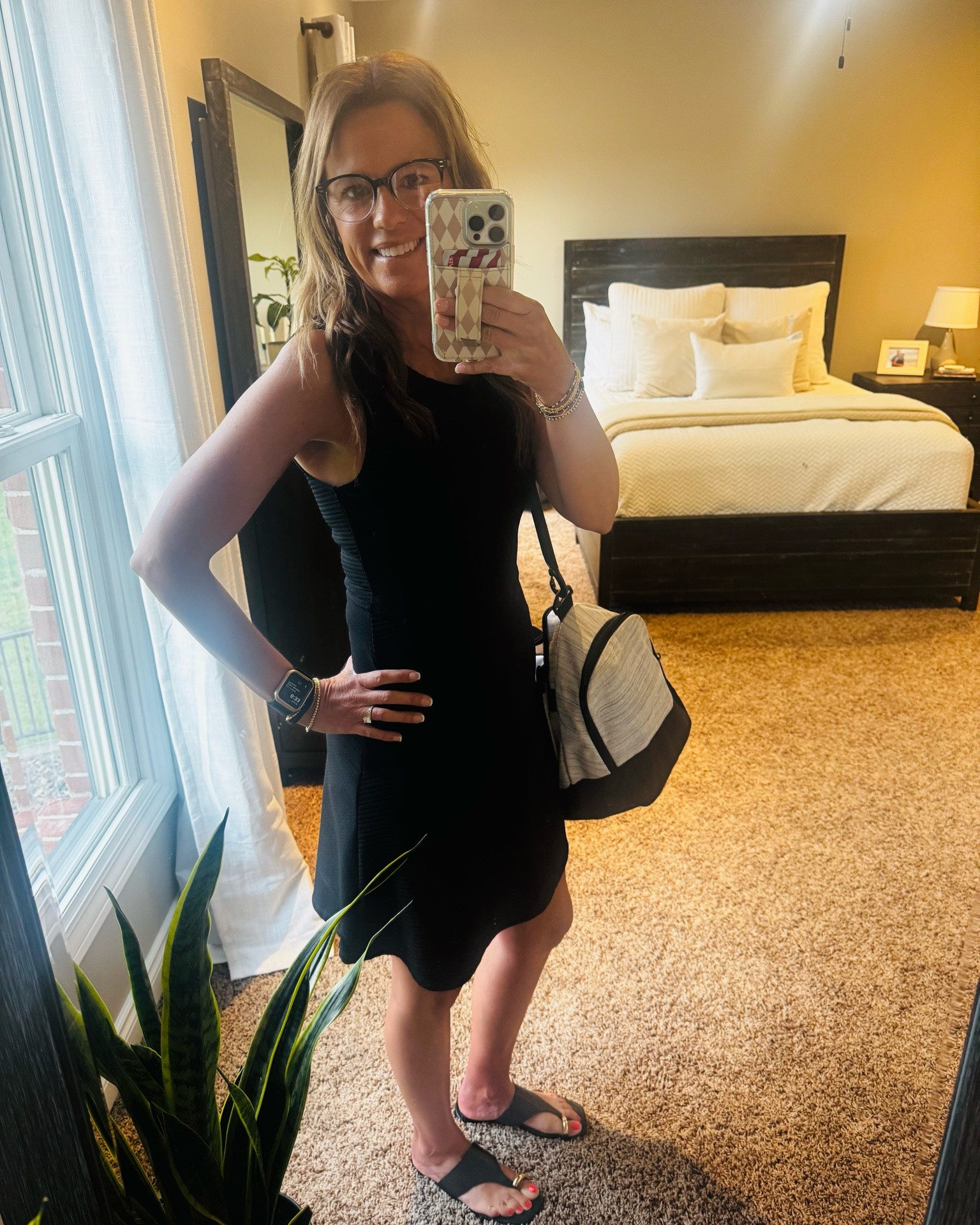 🖤 Simple, classic, and easy to wear.

A little black dress, comfy slides, and my gym bag and I'm ready to tackle the day. Cute, comfortable, and ready for wherever the day takes me! ✨

#OOTD #LittleBlackDress #CasualStyle #SummerFashion #SimpleStyle #FashionOver40

#LTKootd #LTKmomlife #LTKOver40