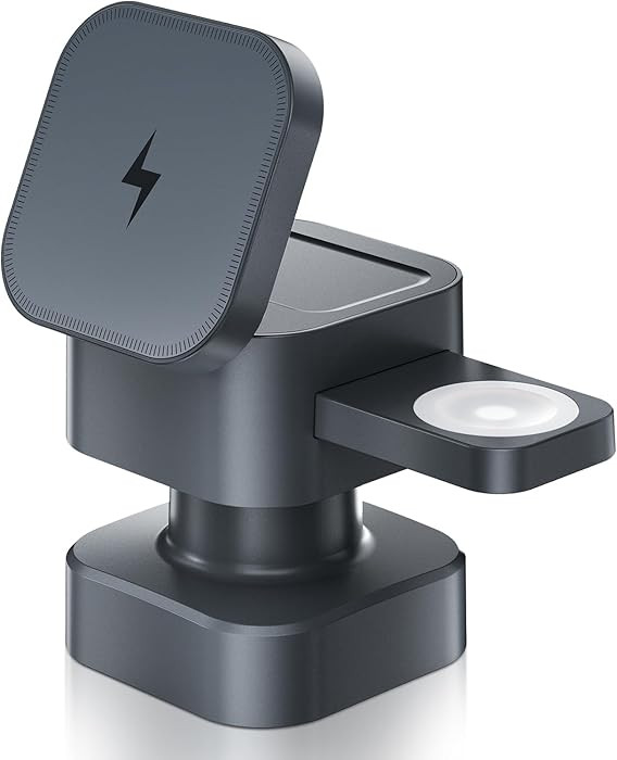 3 in 1 Wireless Charging Station, Wireless Charger with Night-Lamp & Retractable Design, Phone Wi... | Amazon (US)