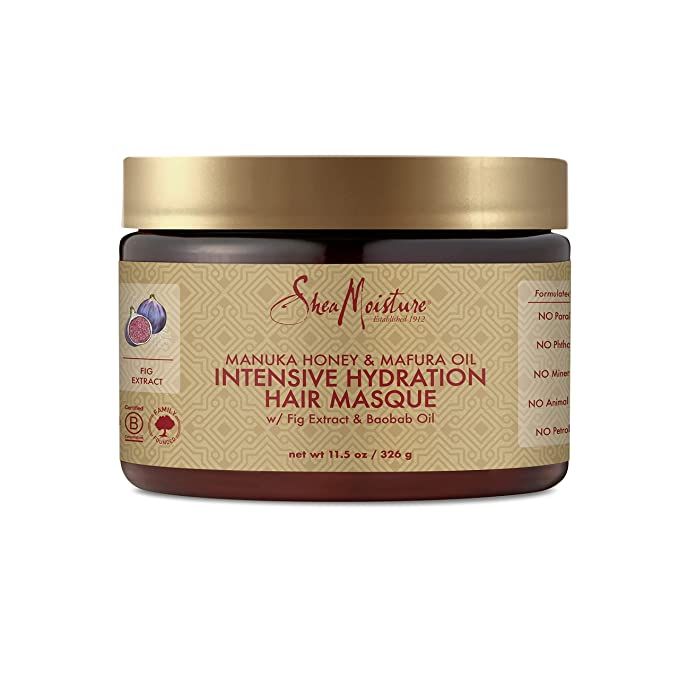 SheaMoisture Intensive Hydration Hair Masque Manuka Honey & Mafura Oil For Dry, Damaged Hair Deep... | Amazon (US)