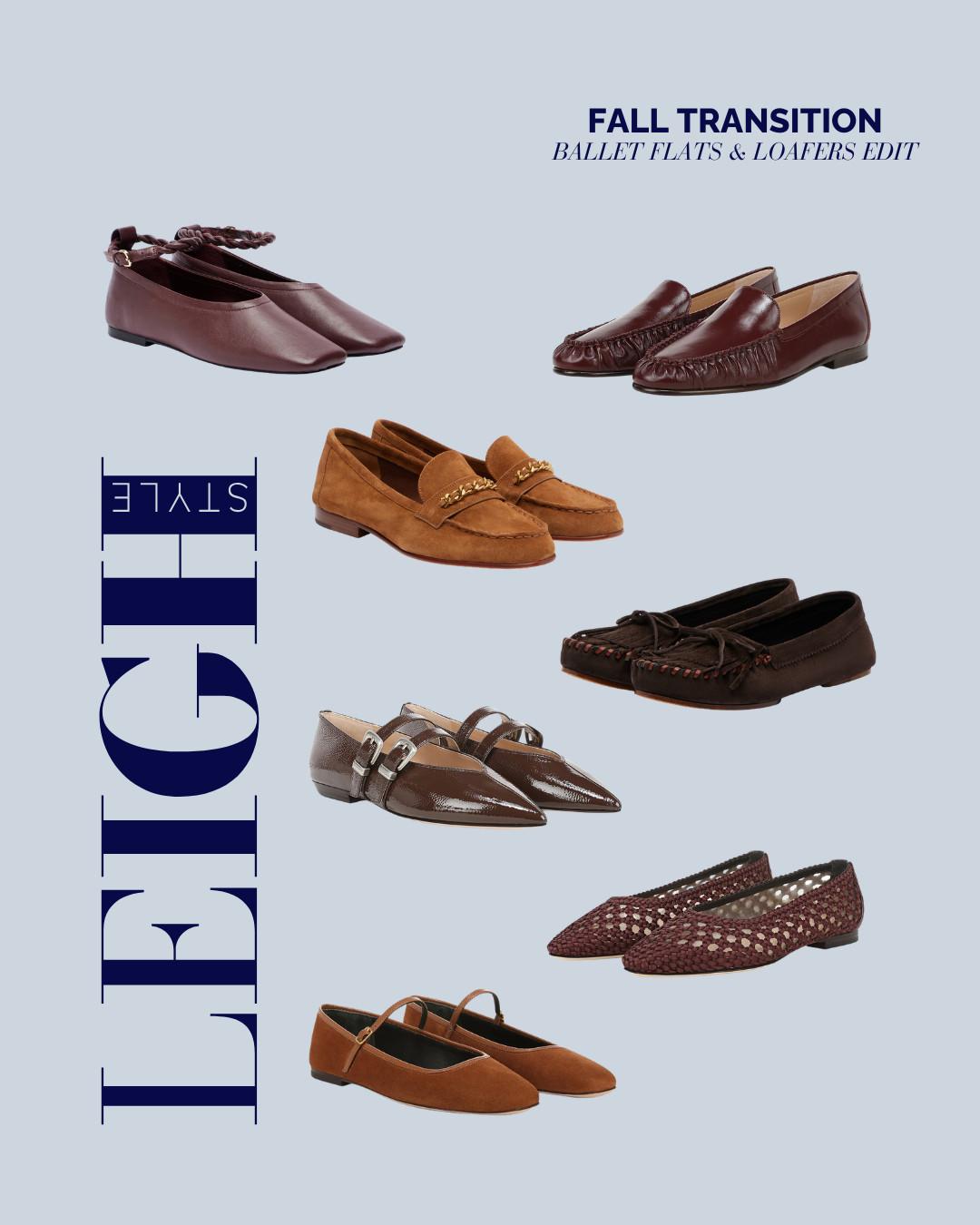 Step into the new season in comfort and style with classic ballet flats and polished loafers. 

#FallTransition #BalletFlats #Loafers #FallShoes #ShoeInspo #LeighStyle #EverydayStyle 

 #LTKootd #LTKSeasonal #LTKTravel