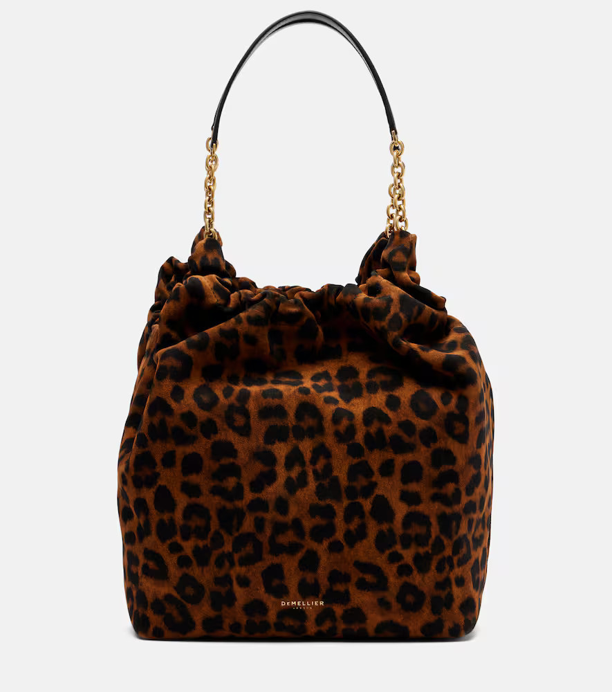 DeMellier Miami leopard-print suede shoulder bag | Mytheresa (US/CA)