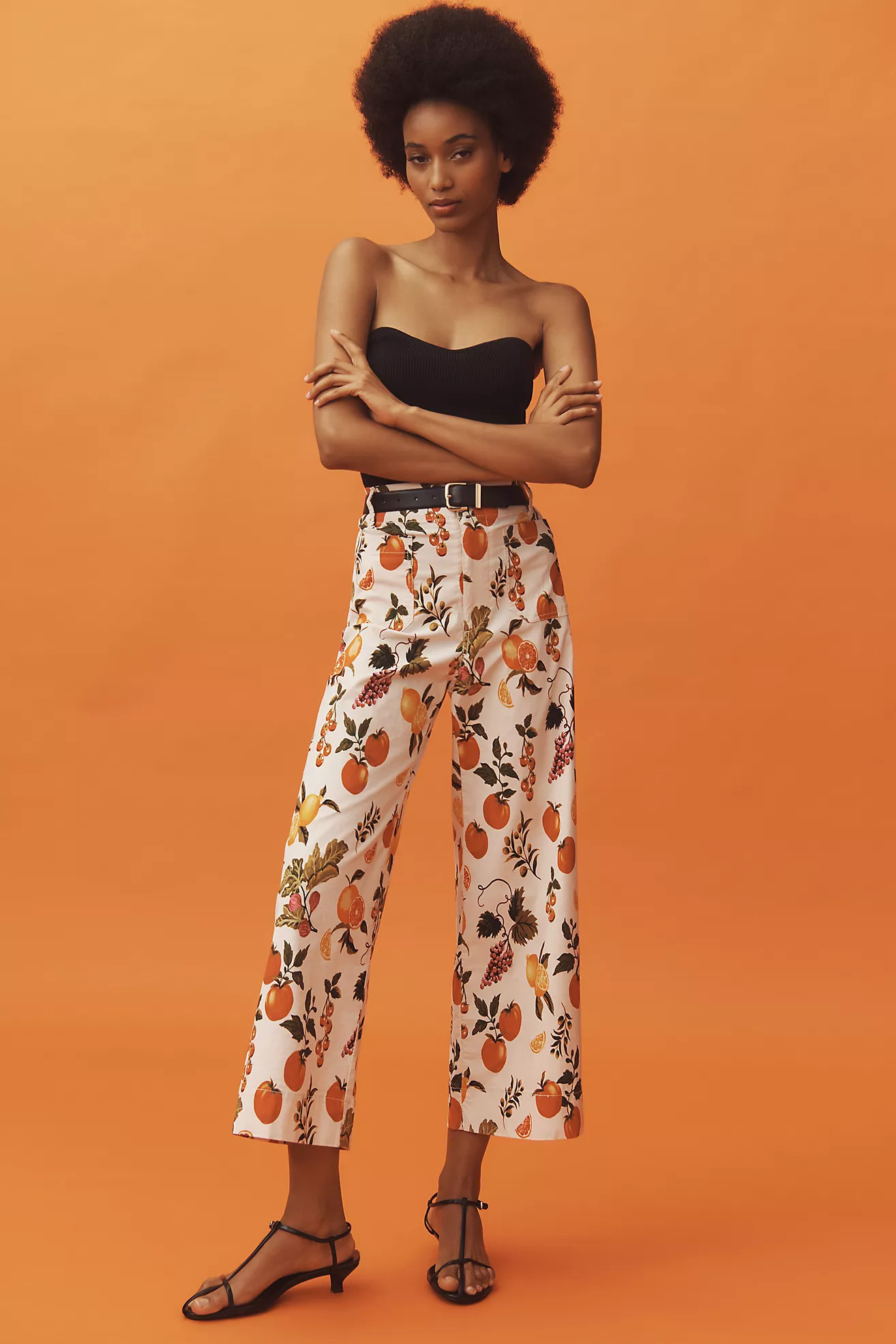 The Colette Cropped Wide-Leg Pants by Maeve | Anthropologie (US)
