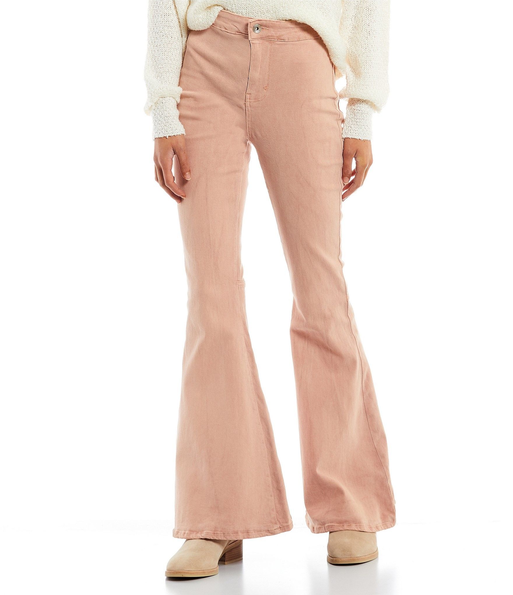 High Rise Washed Flare Jeans | Dillard's