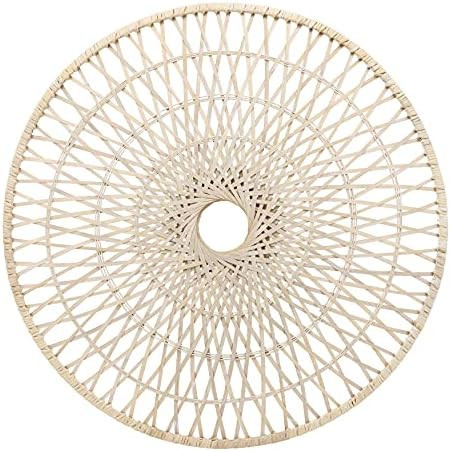 Sagebrook Home Wicker, 36", Round Accent, Natural Wall Hangings, H, White | Amazon (US)