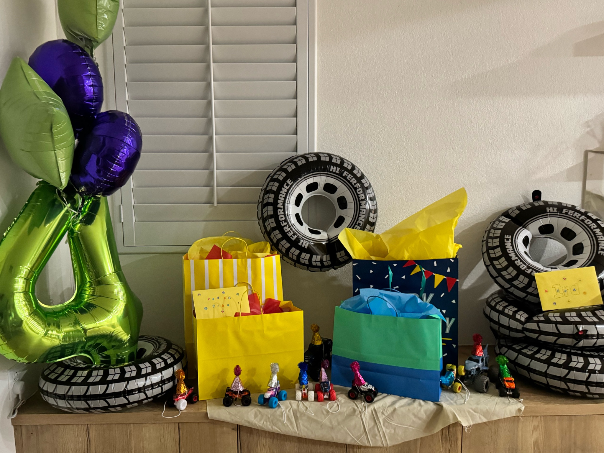 Monster trucks came ready to celebrate a very special birthday 🎂🎉🛞💚

#LTKKids #LTKParties #LTKFamily